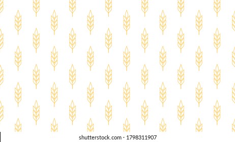 Papel de pared con patrón de avena. símbolo de avena. espacio libre para texto. signo de arroz. Papel pintado de patrón de arroz.