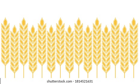 Oat pattern wallpaper. oat symbol. free space for text.