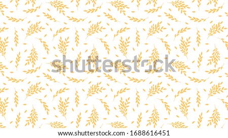 Oat pattern wallpaper. oat symbol. free space for text. rice sign. Rice pattern wallpaper.