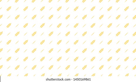 Oat pattern wallpaper. oat symbol. rice symbol vector. copy space.