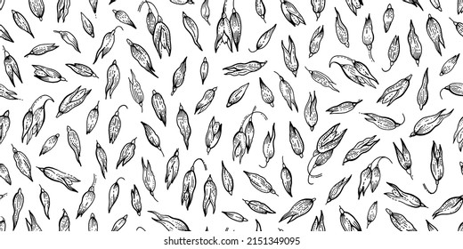 Oat sketch pattern. Oatmeal illustration. Vector muesli flakes. Grain seamless background. Drawing of granola. Cereal isolated. Wheat spelt plant. Oat porridge abstract design. Natural oatmeal pattern