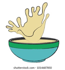 Oat splash bowl