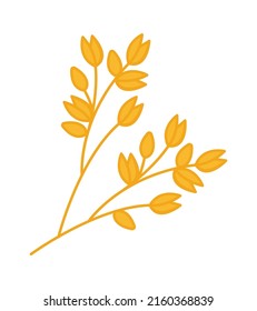 Oat sprout icon. Vector illustration