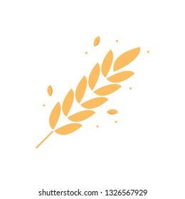 Oat symbol. logo design. rice symbol vector.