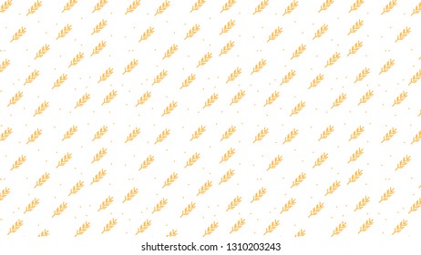 Oat symbol pattern vector. wallpaper. free space for text. copy space.