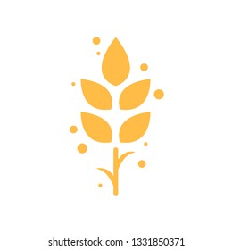 oat symbol vector. logo design. rice icon