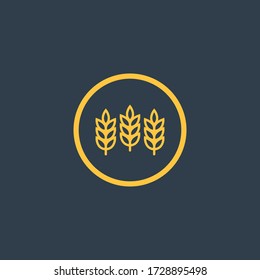 Oat symbol vector. sign. logo design. wallpaper.