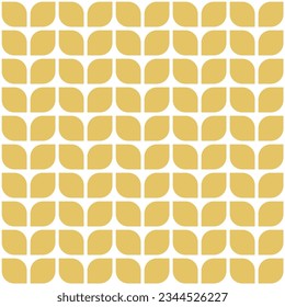 Oat or wheat pattern vector geometric pattern.