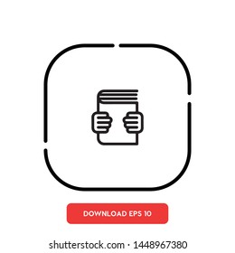 Oath, donation symbol vector icon
