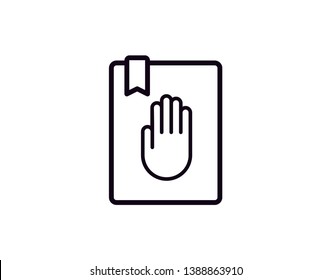 Oath Icon. Donation Icon. Hand Icon Illustration Eps10 - Vector 