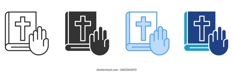 Oath Icon Set Multiple Style Collection