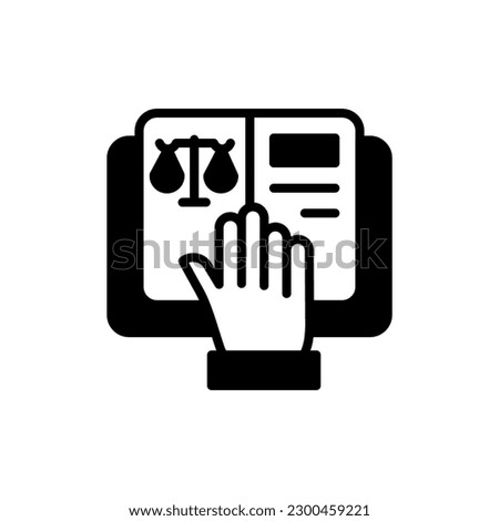 Oath icon in vector. Illustration