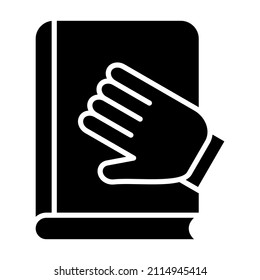 Oath icon vector image. Can also be used for web apps, mobile apps and print media.
