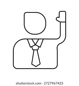 Icono de juramento con fondo blanco Vector Ilustración de stock