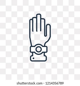 Oath vector outline icon isolated on transparent background, high quality linear Oath transparency concept can be used web and mobile