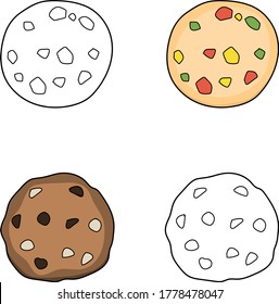 Oatmeal cookies and fruit cookies.
