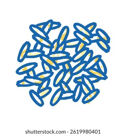 oatmeal grain healthy doodle icon sketch vector. oatmeal grain healthy sign. isolated symbol illustration