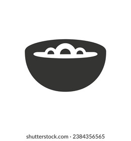 Oatmeal Icon on White Background - Simple Vector Illustration