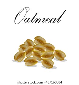  oatmeal, vector illustration