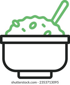 Icono de avena. Adecuado para aplicaciones móviles.