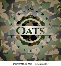 Oats on camo pattern