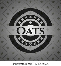 Oats realistic black emblem