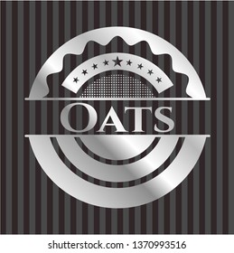 Oats silvery emblem or badge