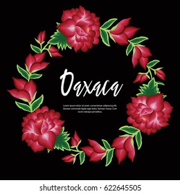 Oaxaca, Mexico - Floral Composition Copy Space
