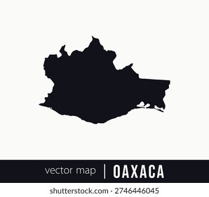 Oaxaca state map. Federative unit of Mexico. Vector map for any needs.