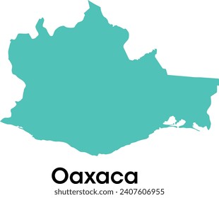 Mapa del estado de Oaxaca en México