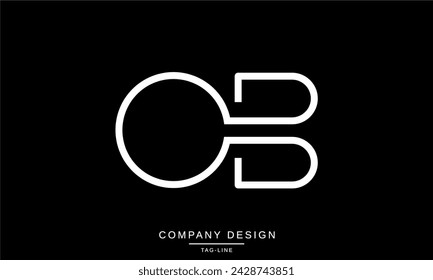 OB, BO Abstract Letters Logo Monogram Design