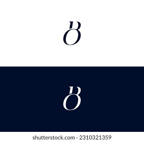 OB, Logo des BO-Briefes. Einzigartig attraktives, kreatives, modernes Logo der BO OB B O auf der Basis eines Anfangsbuchstaben