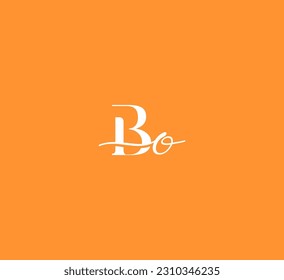 OB, Logo des BO-Briefes. Einzigartig attraktives, kreatives, modernes Logo der BO OB B O auf der Basis eines Anfangsbuchstaben