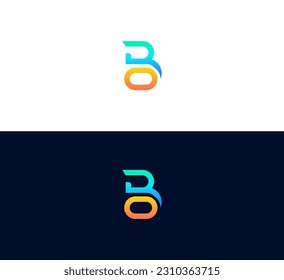 OB, BO letter logo. Unique attractive creative modern initial BO OB B O initial based letter icon logo