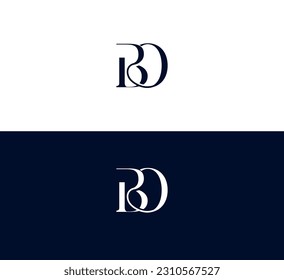 OB, BO letter logo. Unique attractive creative modern initial BO OB B O initial based letter icon logo