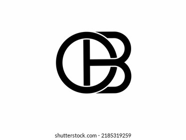 ob bo o b initial letter logo isolated on white background