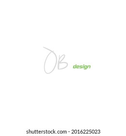 OB handwritten logo for identity