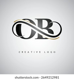 OB Infinity Monogram Logo – Elegant Modern Letter mark Design with Luxury Loop and Stylish Branding Symbol

