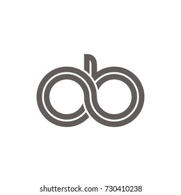 ob initial letter logo design template vector