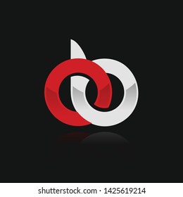 OB initial logo template vector illustration