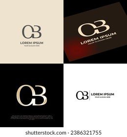OB Initial Modern Luxury Logo Template for Business