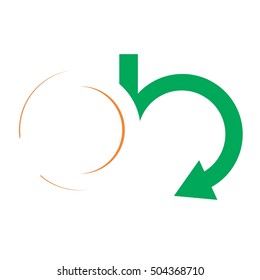 ob letter vector logo
