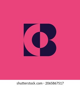 OB lettermark logo. the combination of the letters O and B into a new, original and modern shape