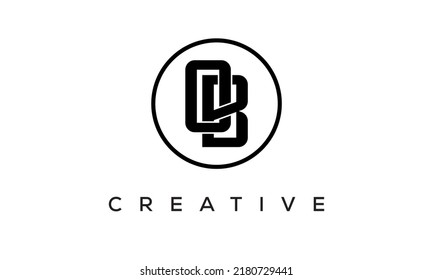 OB monogram. initial letters OB eye-catching Typographic logo design with circle, very creative stylish lettering logo icon for your business and company