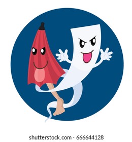 Obake Kasa and Ittan Momen