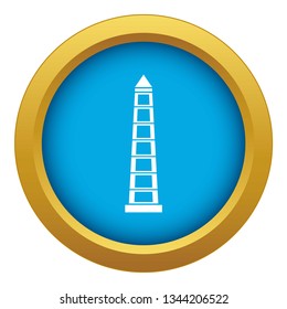 Obelisco of Buenos Aires, Argentina icon blue vector isolated on white background for any design