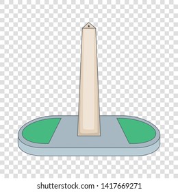 Obelisco of Buenos Aires, Argentina icon. Cartoon illustration of Obelisco of Buenos Aires, Argentina vector icon for web