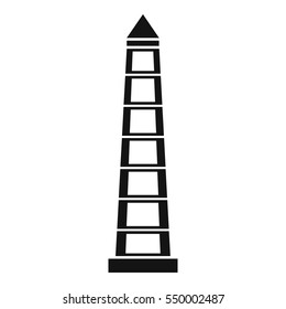 Obelisco of Buenos Aires, Argentina icon. Simple illustration of Obelisco of Buenos Aires, Argentina vector icon for web