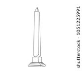 Obelisk of Alexandria vector logo.