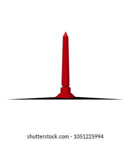 Obelisk of Alexandria vector logo.